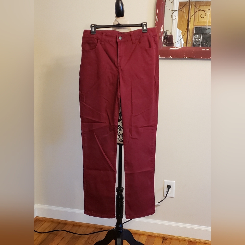 LEE 1889 Stylish Burgundy Jeans, sz  12, Nwot